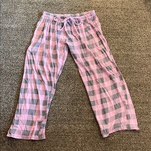 Pink and Gray Checkered Kids Pajamas